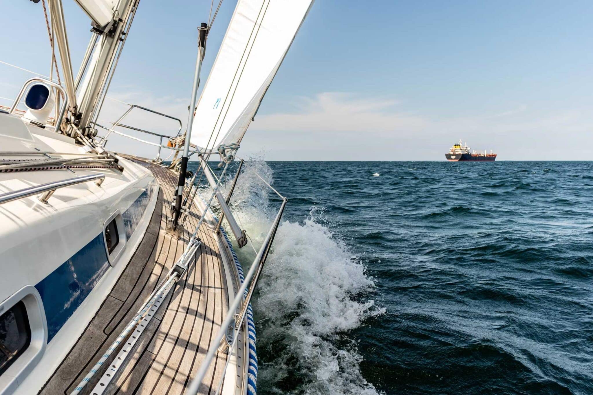 sailing at 45°